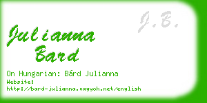 julianna bard business card