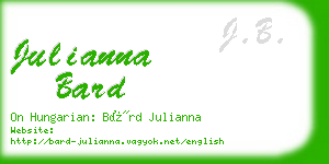 julianna bard business card